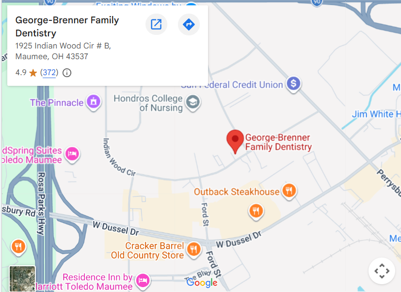 george brenner family dentistry map